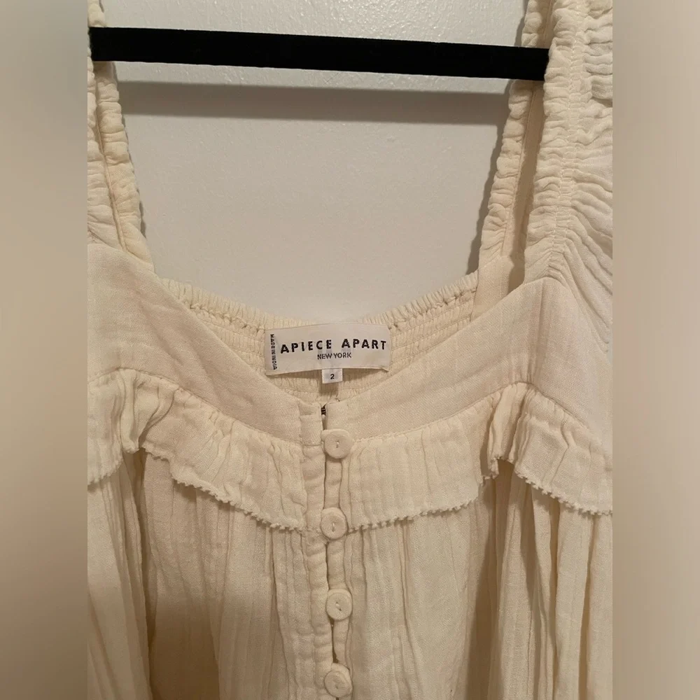 Apiece Apart Ruffled Top - Picture 2 of 3